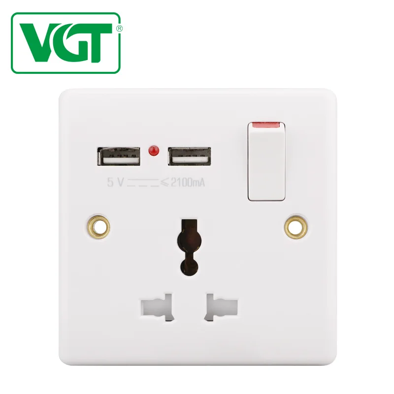 13A multi socket with USB port (20)