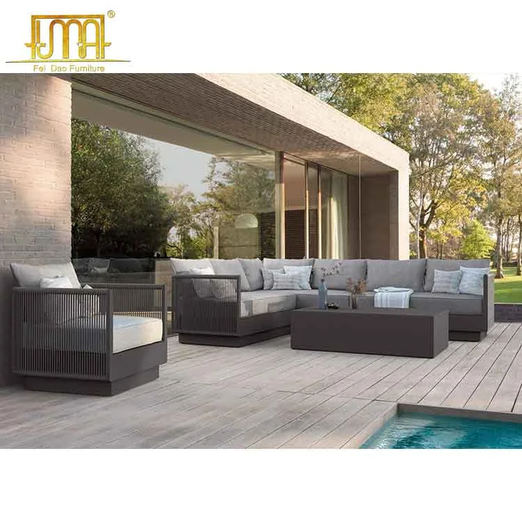 Aluminum frame sofa set (1)