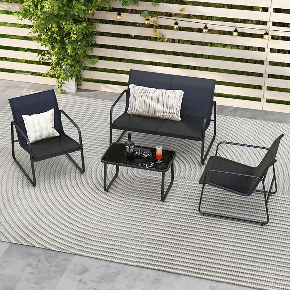 Steel sofa set with USFR fabric (14)