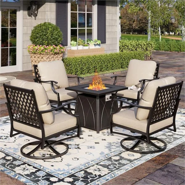 Steel swivel sofa set HOME DEPOT (24)