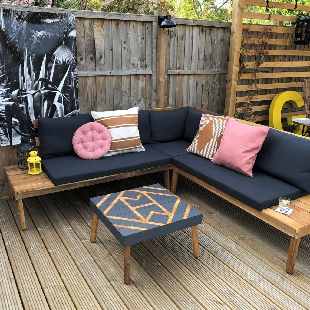 Steel corner sofa set UKFR cushion ALDI-UK (27)
