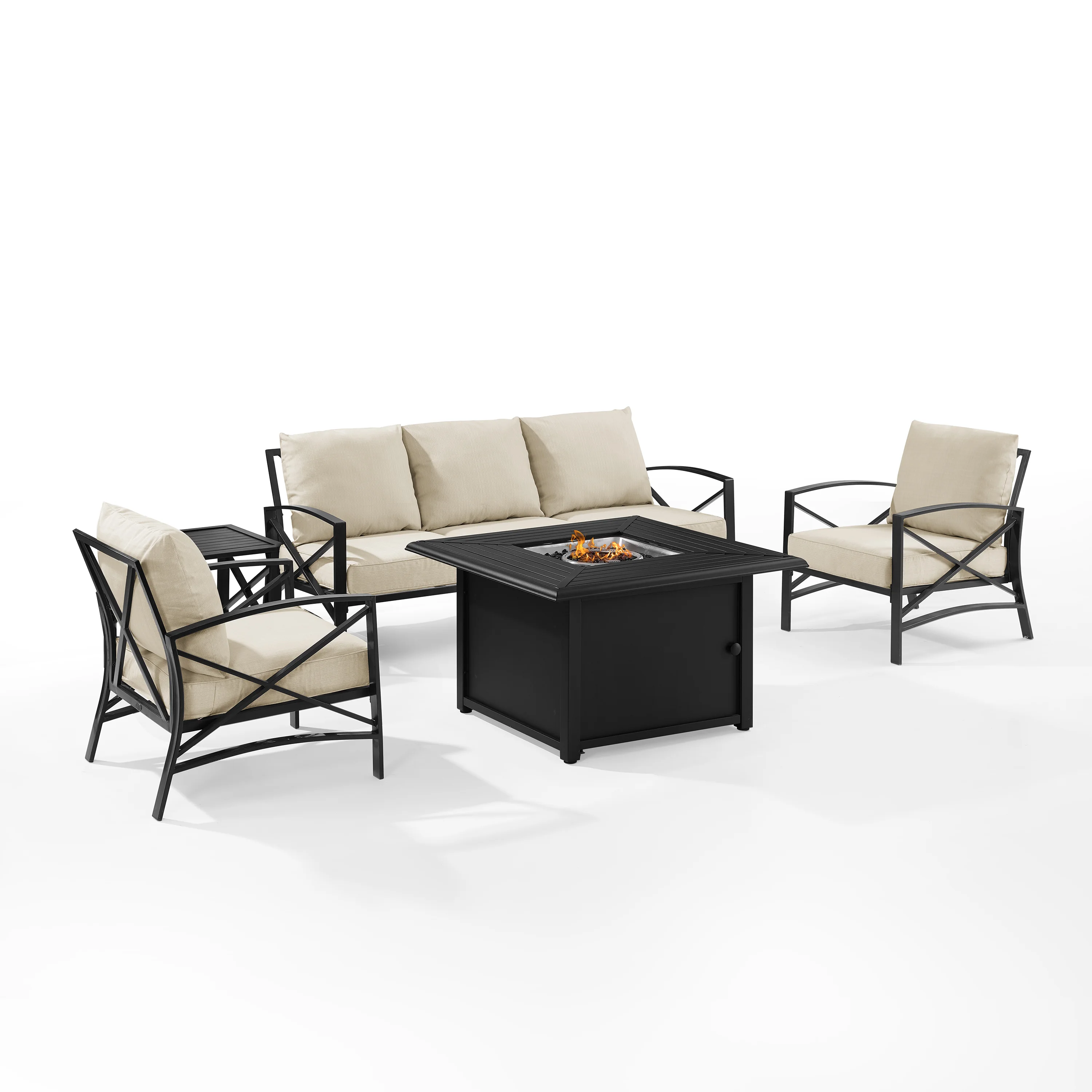 Steel 5pc sofa set (35)