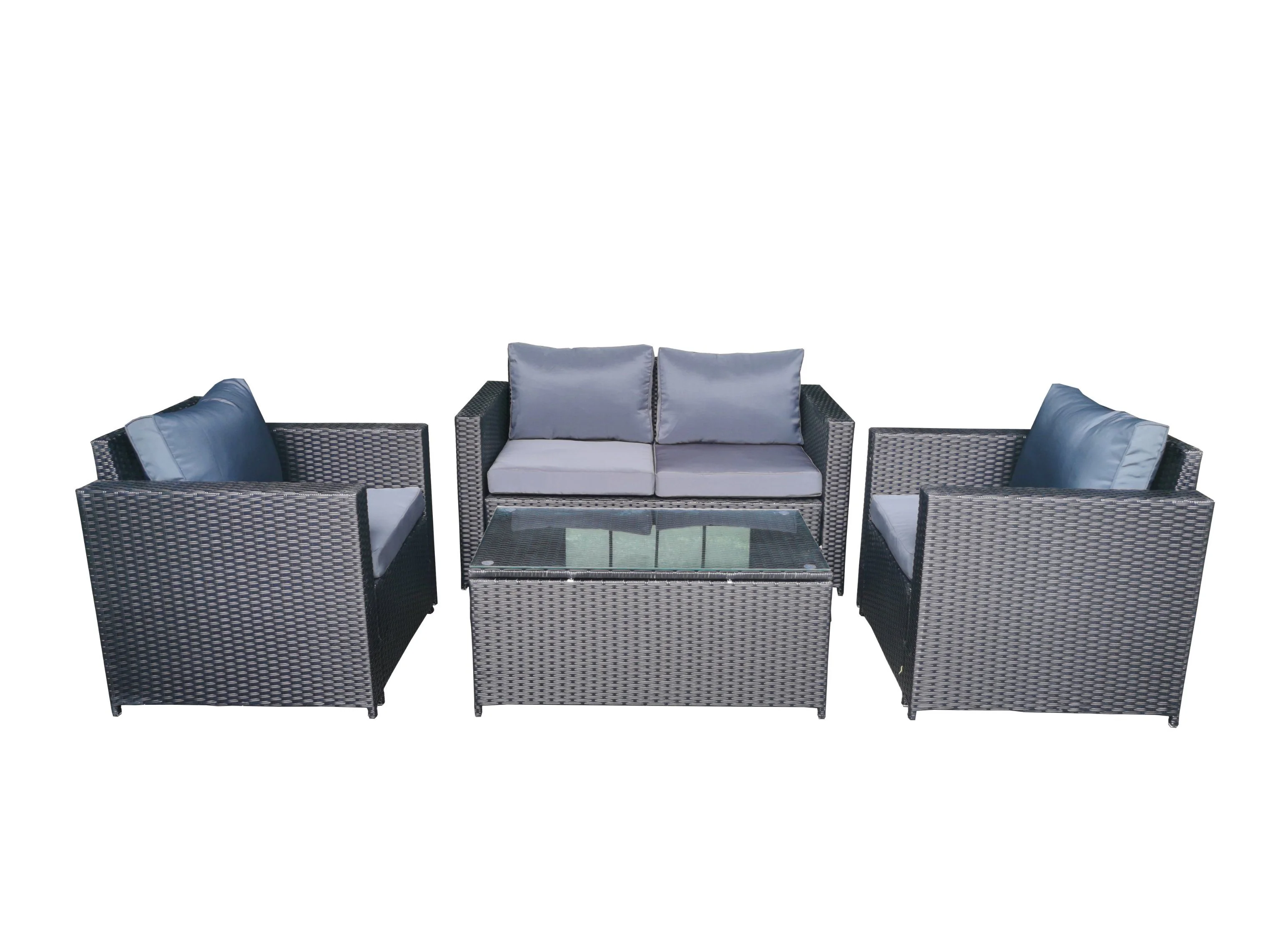 Steel 4pc KD sofa set (54)