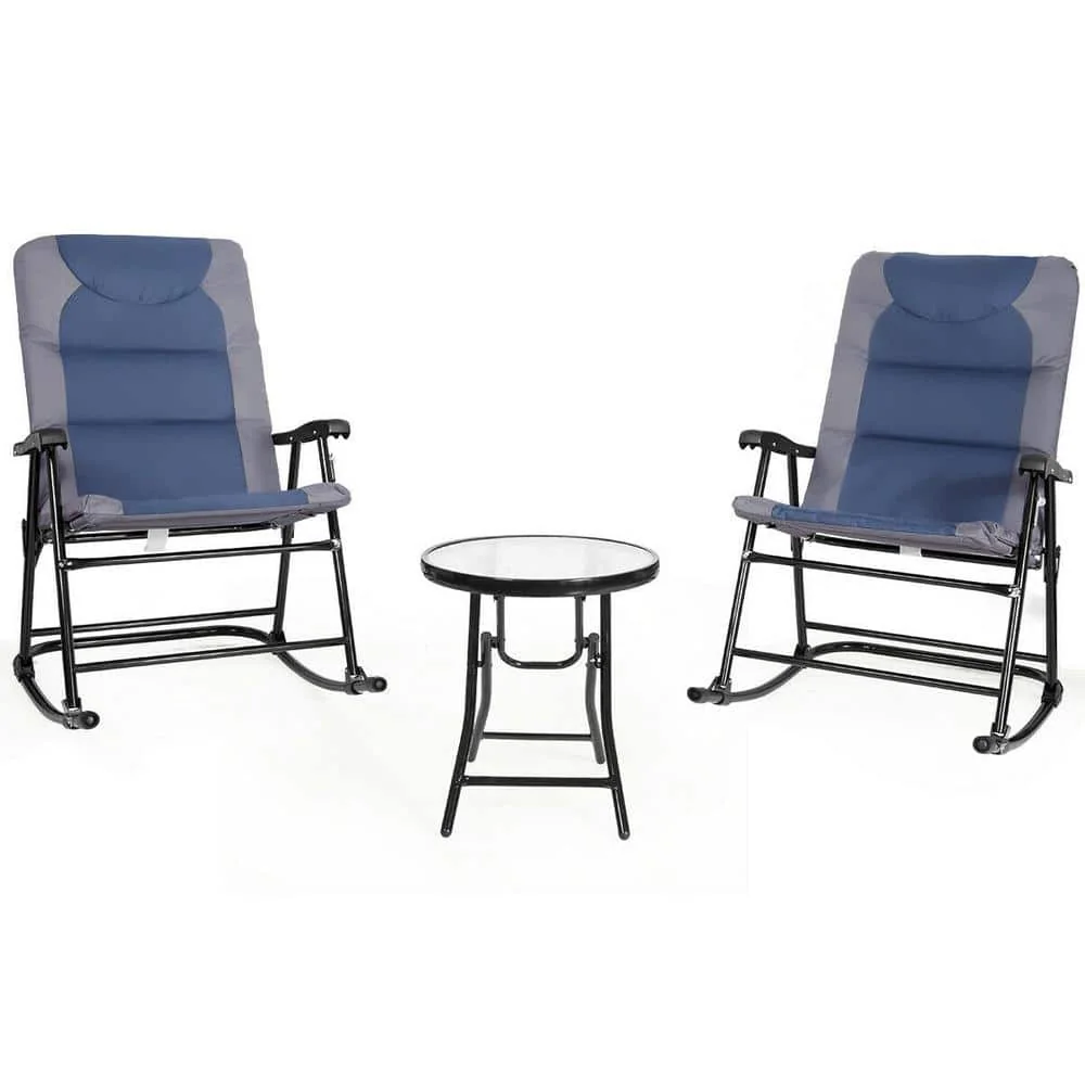 Steel 3pcs sofa set rocking function HOME DEPOT (76)