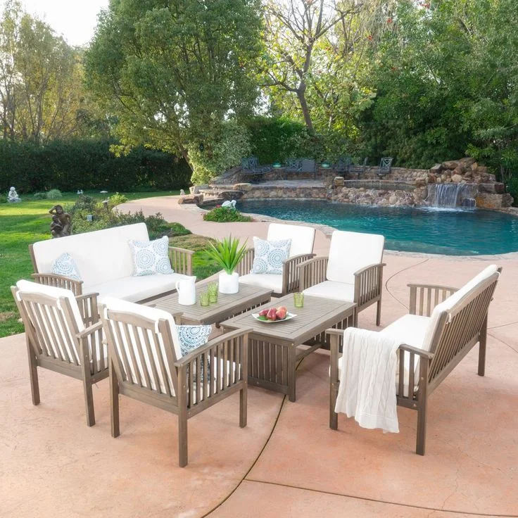 Steel 8pc sofa set (86)